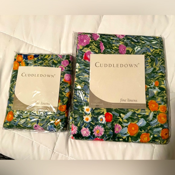 Cuddle Down Garden Monet King Size Fitted Sheet – Brand New